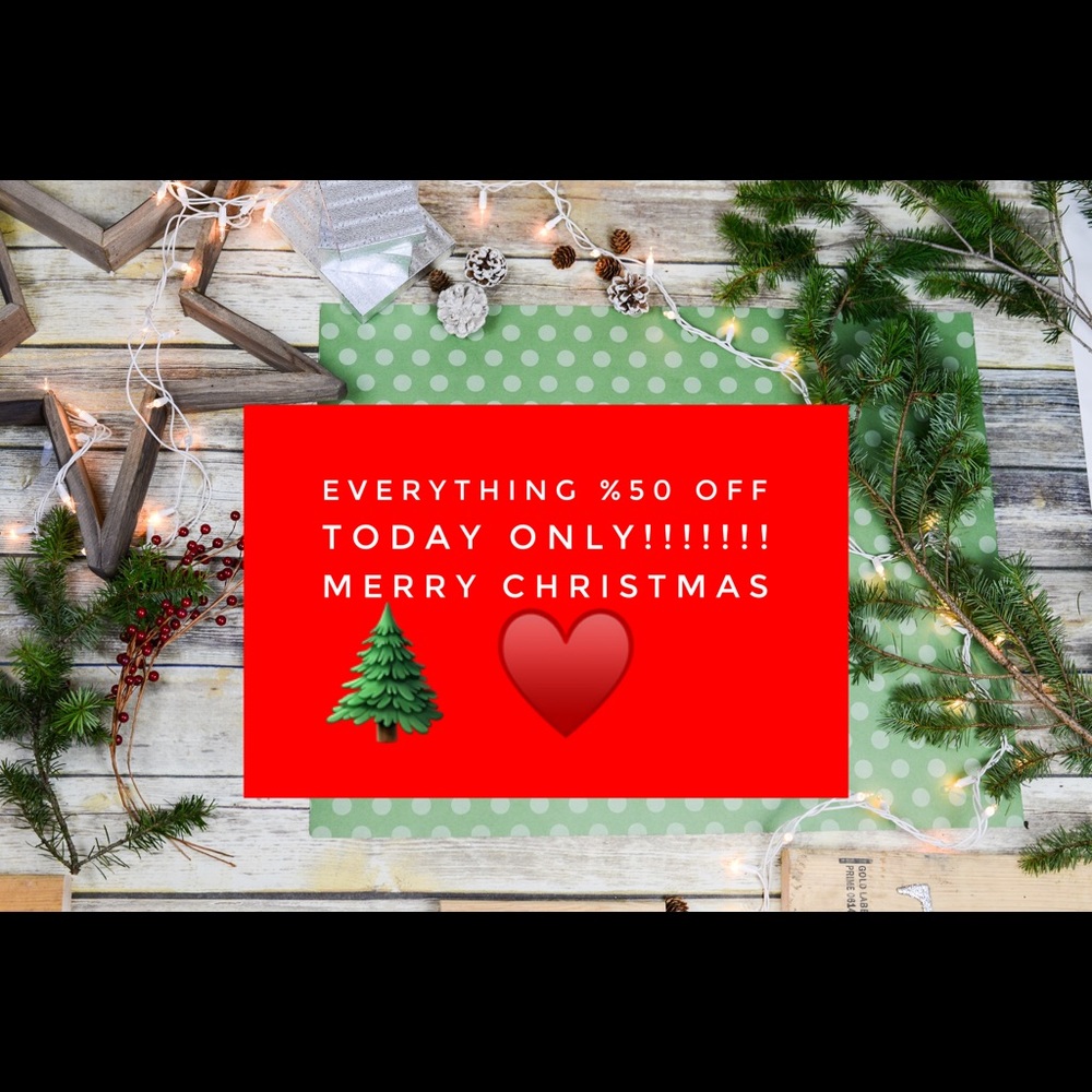 %50 off EVERYTHING